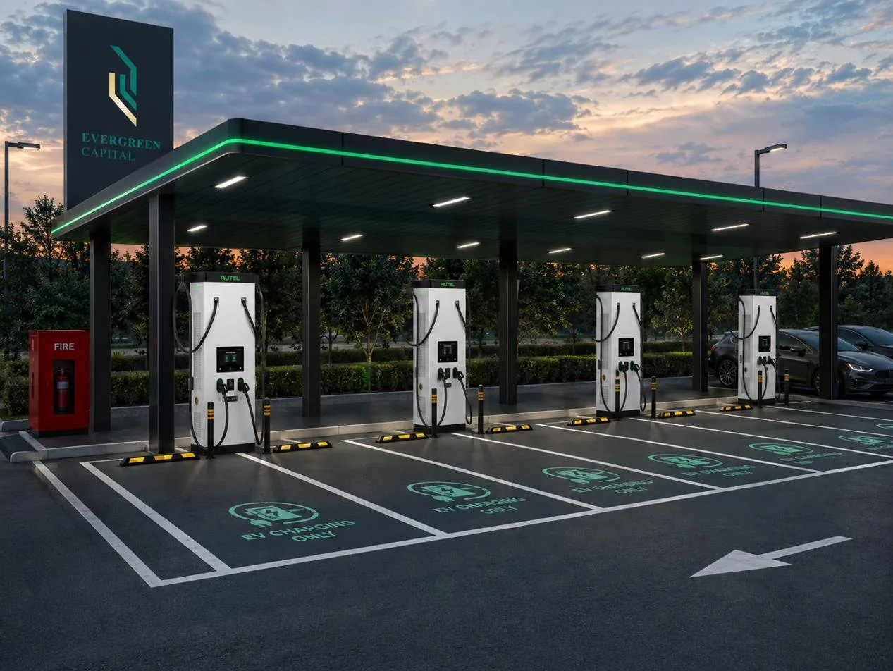 Evergreen Capital EV charging hub in Thailand